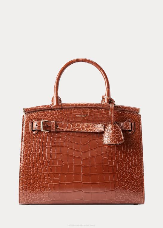 honning Kvinder Ralph Lauren alligator medium rl50 håndtaske Z426B5291