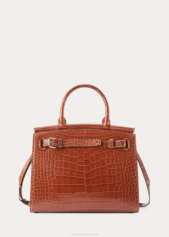 honning Kvinder Ralph Lauren alligator medium rl50 håndtaske Z426B5291