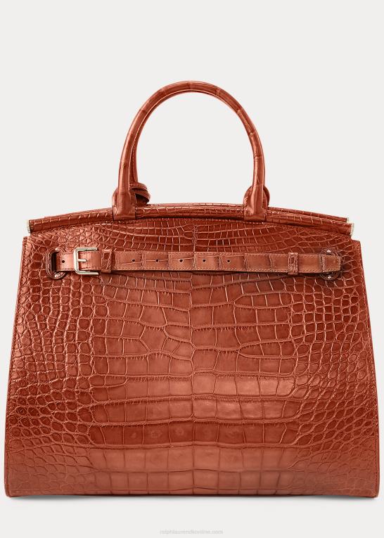 honning Kvinder Ralph Lauren alligator stor rl50 håndtaske Z426B5306