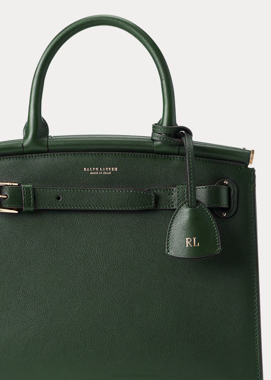 racergrøn Kvinder Ralph Lauren kalveskind mellem rl50 håndtaske Z426B5295