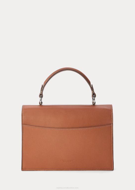 rl guld Kvinder Ralph Lauren kalveskindet rl tophåndtag Z426B5139