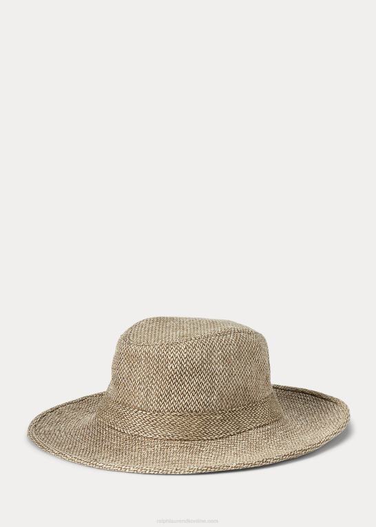 oliven/tan Kvinder Ralph Lauren brugshat i brudtwill Z426B5585