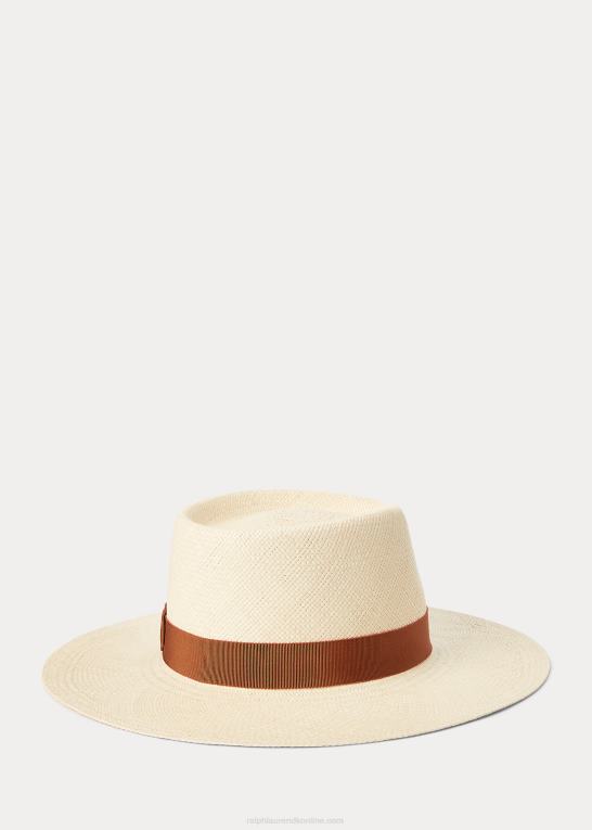 tan Kvinder Ralph Lauren halmbådshat Z426B5475