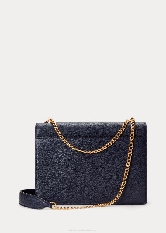 midnatsflåde Kvinder Ralph Lauren polo id læder kuvert kædetaske Z426B5169