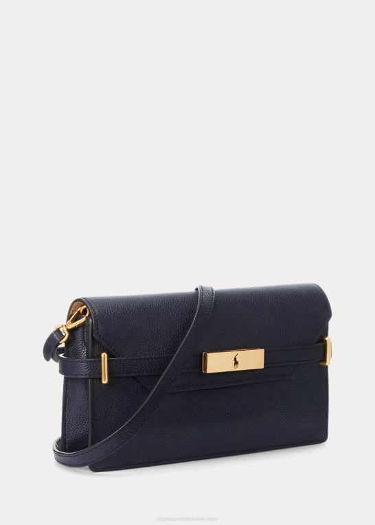 midnatsflåde Kvinder Ralph Lauren polo id læder clutch Z426B5179