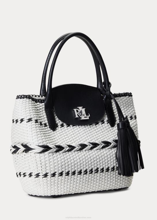 Kvinder Ralph Lauren geo-motiv vævet læder stor perritote Z426B5420