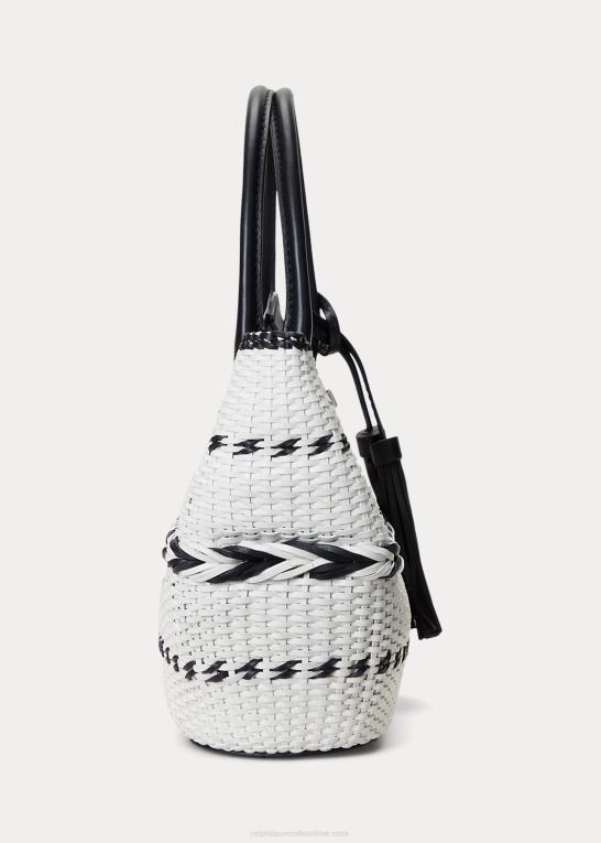 Kvinder Ralph Lauren geo-motiv vævet læder stor perritote Z426B5420