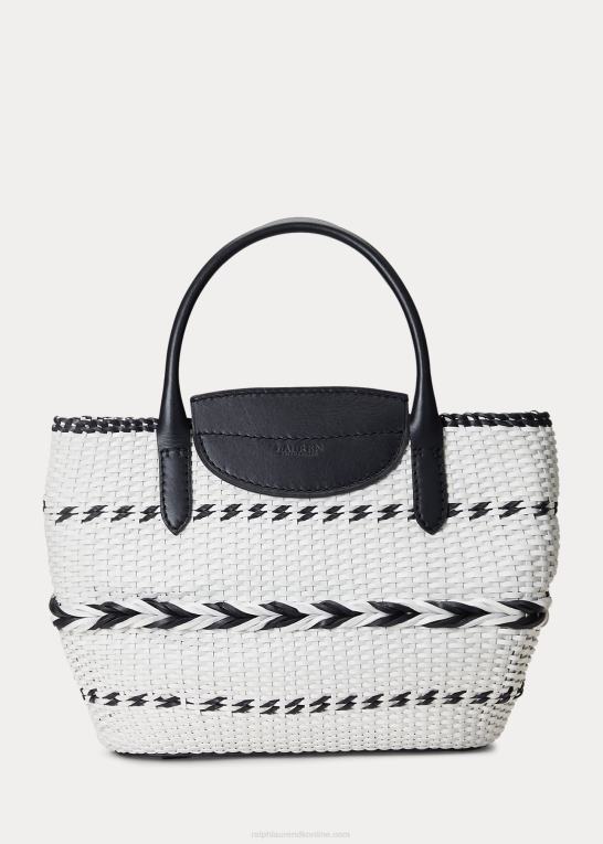 Kvinder Ralph Lauren geo-motiv vævet læder stor perritote Z426B5420