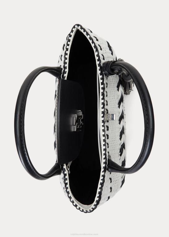 Kvinder Ralph Lauren geo-motiv vævet læder stor perritote Z426B5420