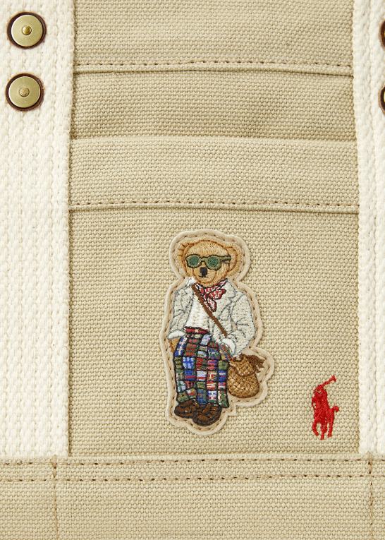 Kvinder Ralph Lauren kanvas mini polobjørn tote Z426B5241