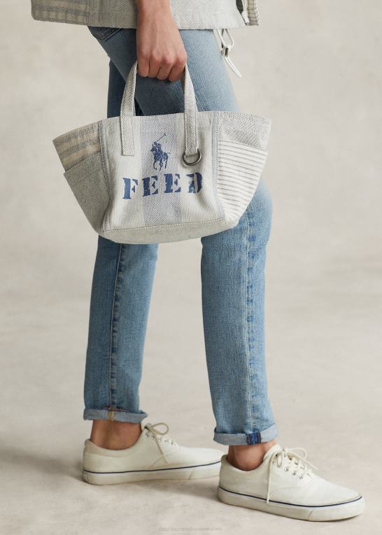 blå multi Kvinder Ralph Lauren polo x feed mini mulepose Z426B5248