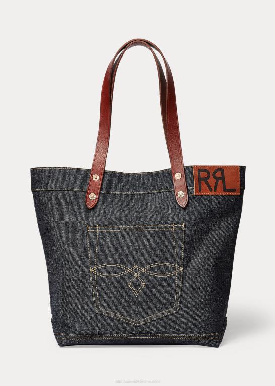 indigo Kvinder Ralph Lauren denim tote Z426B5151