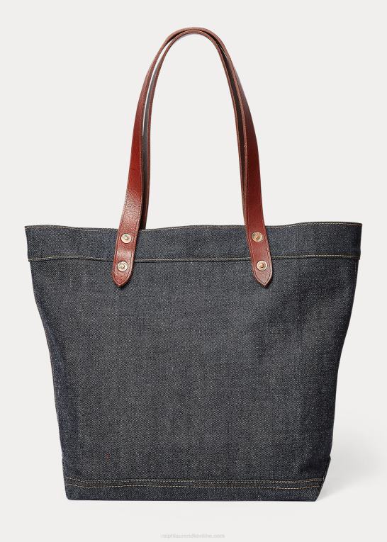 indigo Kvinder Ralph Lauren denim tote Z426B5151