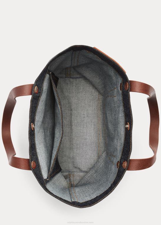 indigo Kvinder Ralph Lauren denim tote Z426B5151