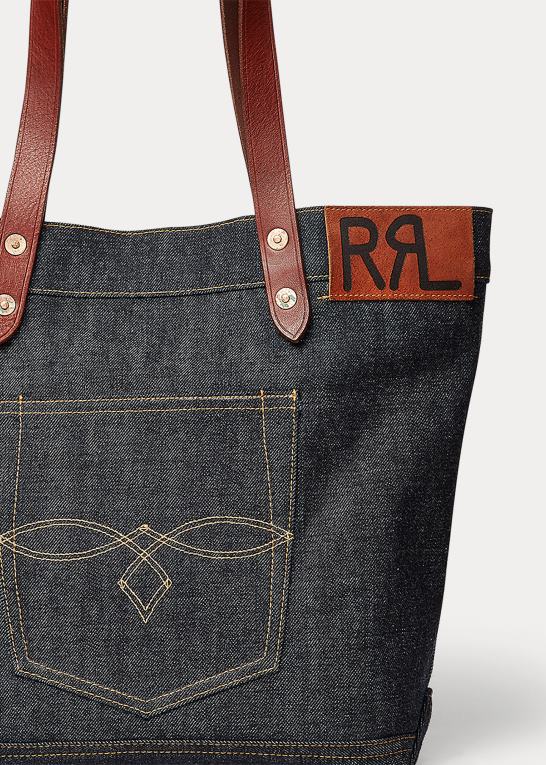 indigo Kvinder Ralph Lauren denim tote Z426B5151