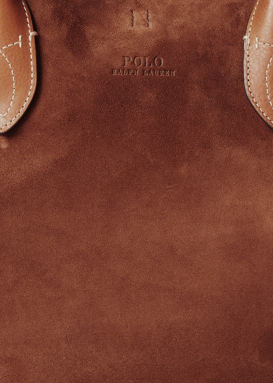 kanel Kvinder Ralph Lauren mellemlang bellport tote i kalveruskind Z426B5212
