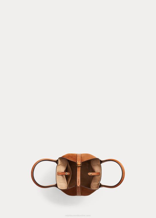 kanel Kvinder Ralph Lauren mini bellport-tote i ruskind Z426B5210