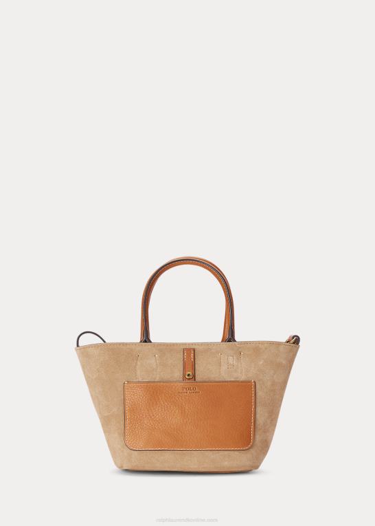 kanel Kvinder Ralph Lauren mini bellport-tote i ruskind Z426B5210
