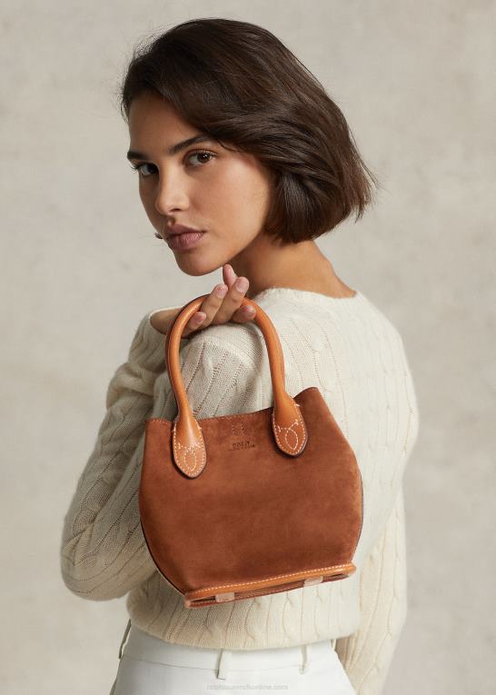 kanel Kvinder Ralph Lauren mini bellport-tote i ruskind Z426B5210