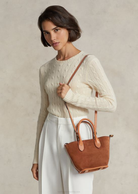 kanel Kvinder Ralph Lauren mini bellport-tote i ruskind Z426B5210
