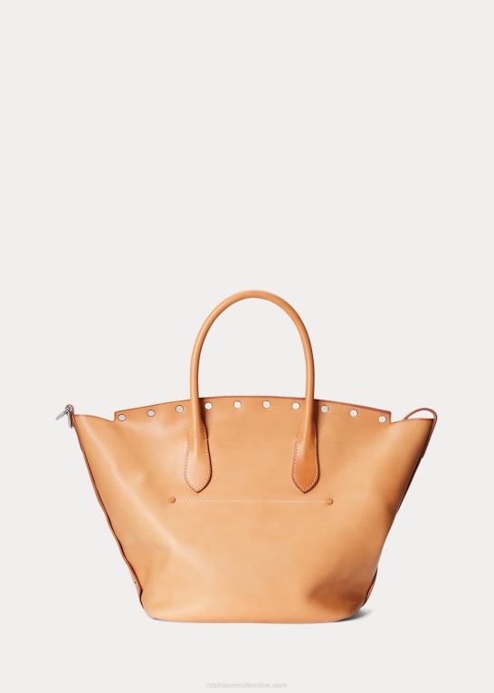 naturlig Kvinder Ralph Lauren Vachetta medium bellport tote med nitter Z426B5215