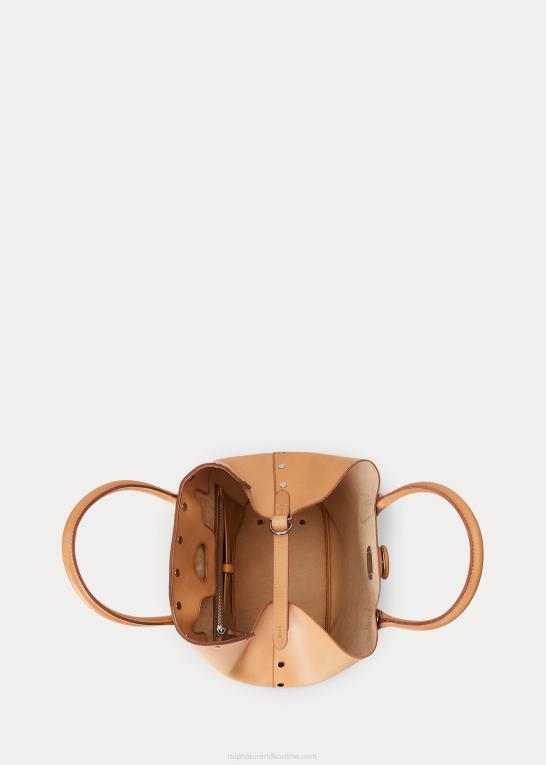 naturlig Kvinder Ralph Lauren Vachetta medium bellport tote med nitter Z426B5215