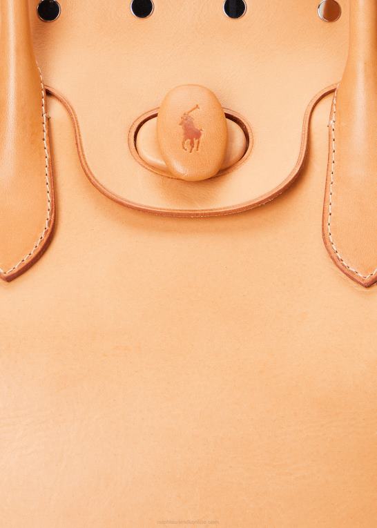 naturlig Kvinder Ralph Lauren Vachetta medium bellport tote med nitter Z426B5215