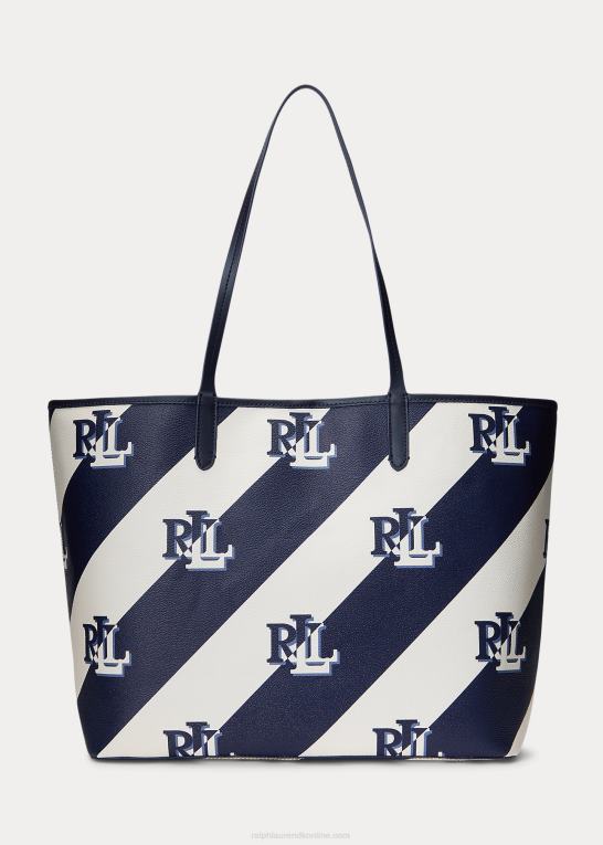 raffineret flåde Kvinder Ralph Lauren coated canvas stor collins tote Z426B5419