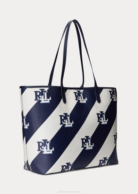 raffineret flåde Kvinder Ralph Lauren coated canvas stor collins tote Z426B5419