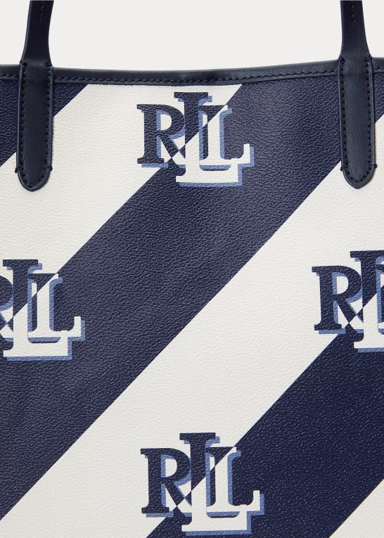 raffineret flåde Kvinder Ralph Lauren coated canvas stor collins tote Z426B5419