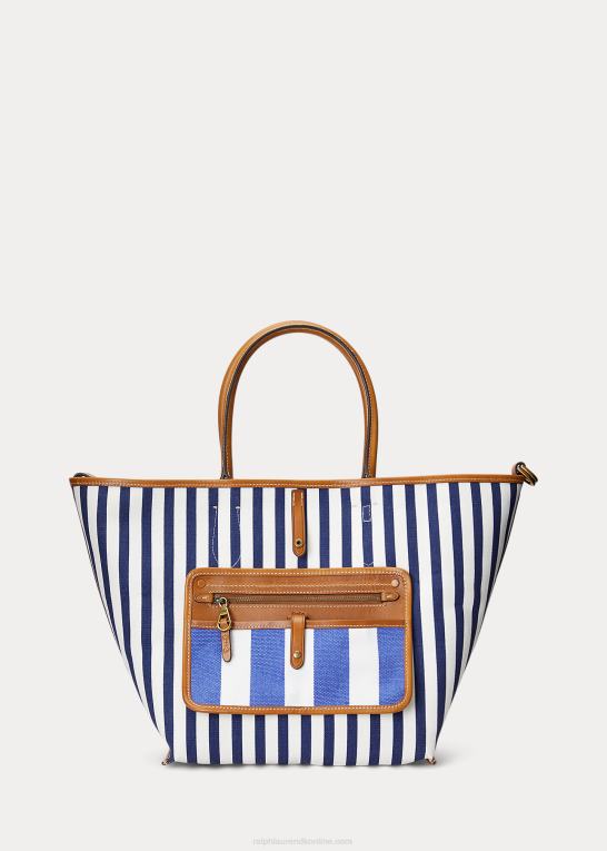 royal navy/newport navy Kvinder Ralph Lauren vendbar canvas medium bellport tote Z426B5194