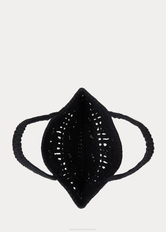sort Kvinder Ralph Lauren macrame stor cora mulepose Z426B5424