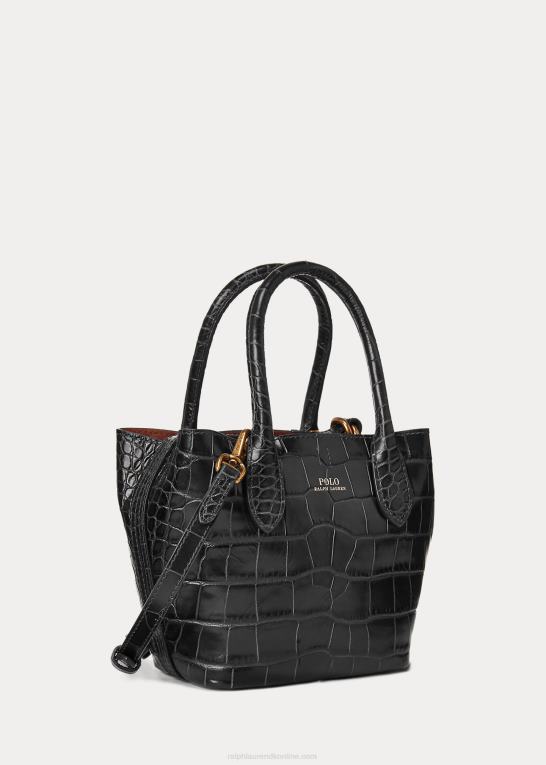 sort Kvinder Ralph Lauren præget mini bellport tote Z426B5208