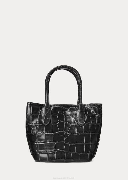 sort Kvinder Ralph Lauren præget mini bellport tote Z426B5208