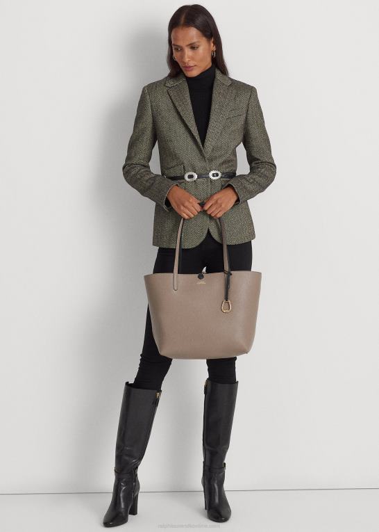 sort/taupe Kvinder Ralph Lauren vendbar pose i imiteret læder Z426B5433