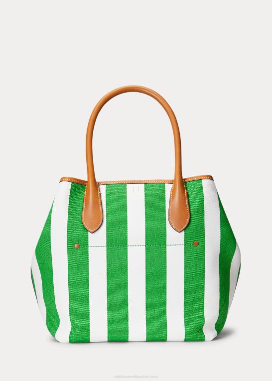 stedsegrøn/solfisk gul Kvinder Ralph Lauren vendbar canvas medium bellport tote Z426B5195