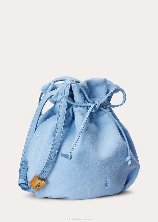 pudder blå Kvinder Ralph Lauren ruskinds ponyposen Z426B5233