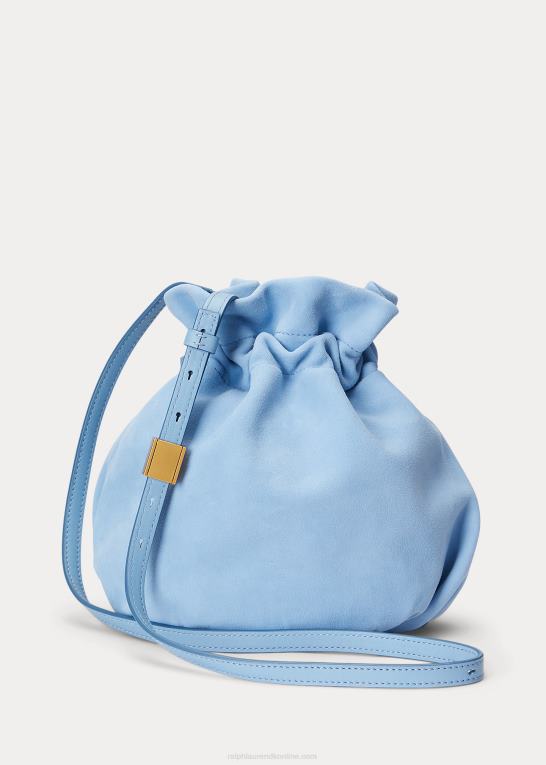 pudder blå Kvinder Ralph Lauren ruskinds ponyposen Z426B5233