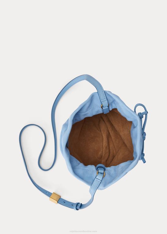 pudder blå Kvinder Ralph Lauren ruskinds ponyposen Z426B5233