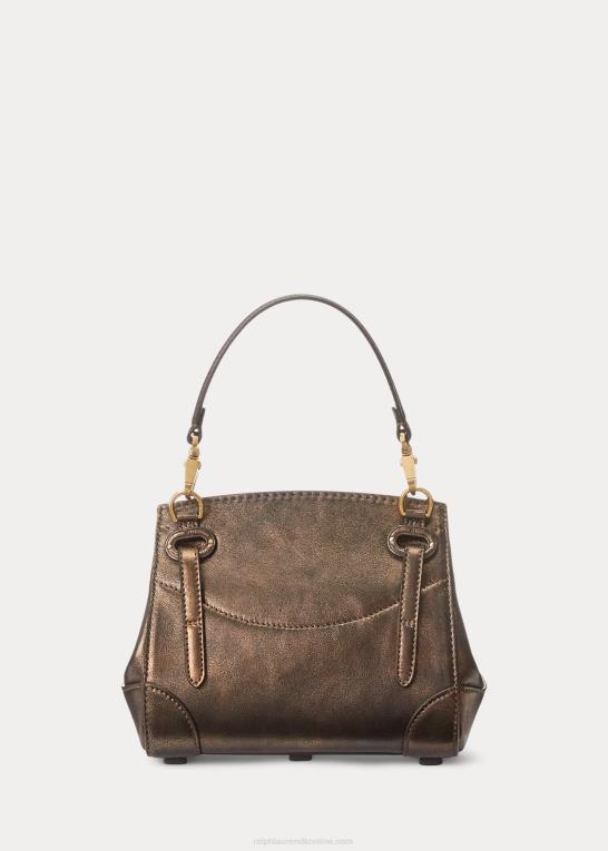 bronze Kvinder Ralph Lauren metallisk kalveskind blød ricky 18 Z426B5253