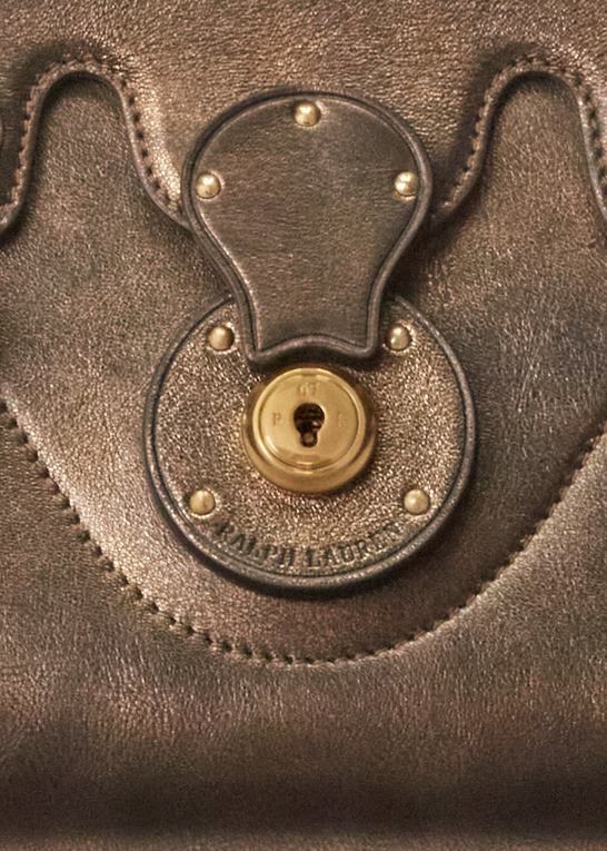 bronze Kvinder Ralph Lauren metallisk kalveskind blød ricky 18 Z426B5253