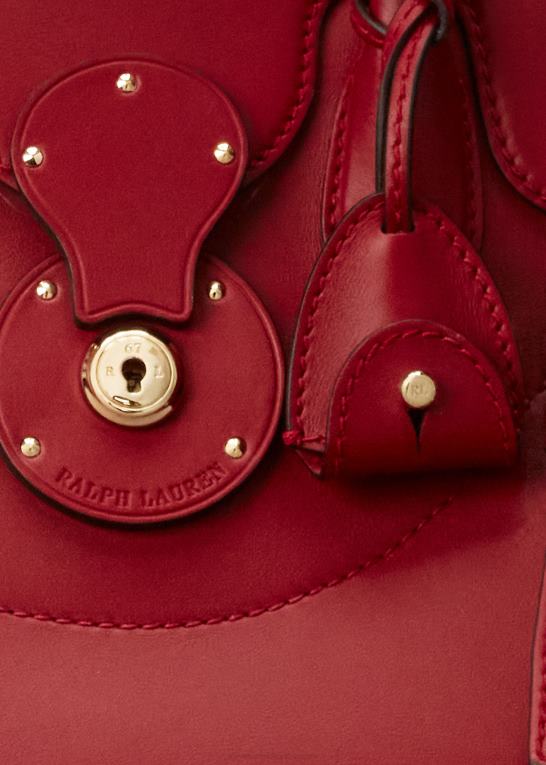 dyb rød Kvinder Ralph Lauren kalveskind blød ricky 33 Z426B5308