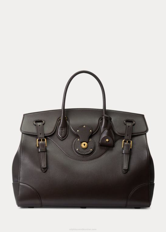 mørkebrun Kvinder Ralph Lauren kalveskind blød ricky 40 Z426B5322