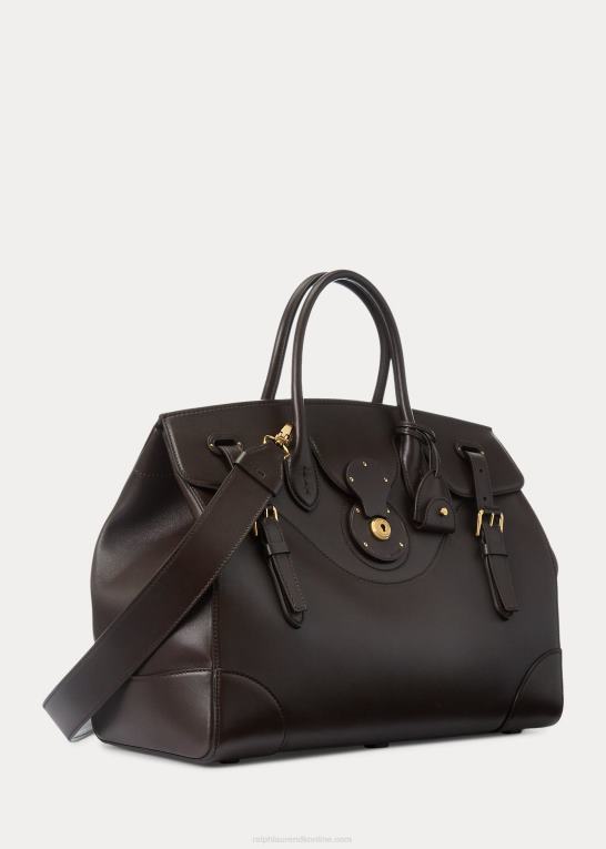 mørkebrun Kvinder Ralph Lauren kalveskind blød ricky 40 Z426B5322