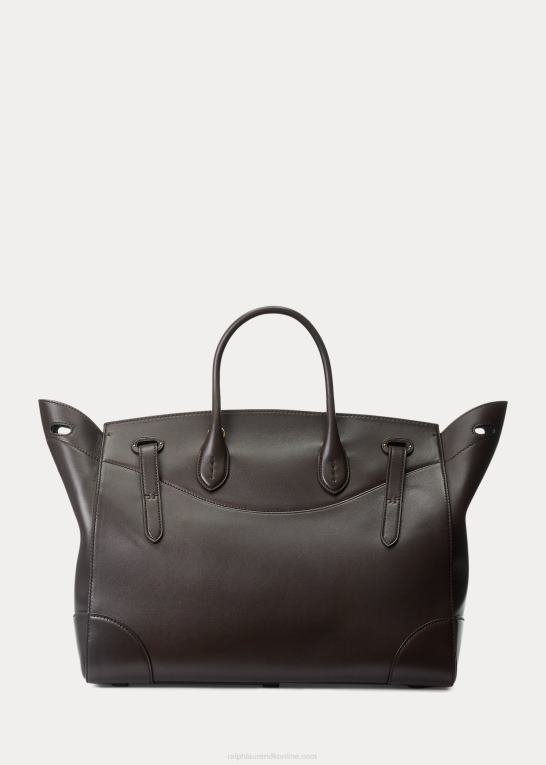 mørkebrun Kvinder Ralph Lauren kalveskind blød ricky 40 Z426B5322