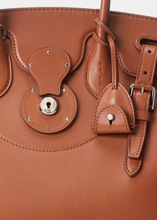 rl guld Kvinder Ralph Lauren nappa læder blød ricky 33 Z426B5312