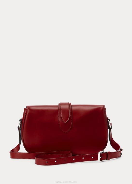 dyb rød Kvinder Ralph Lauren kalveskind welington skuldertaske Z426B5278