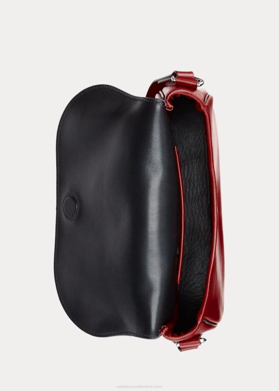 dyb rød Kvinder Ralph Lauren kalveskind welington skuldertaske Z426B5278