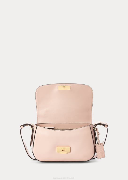 lyserød Kvinder Ralph Lauren lille maddy skuldertaske i læder Z426B5155