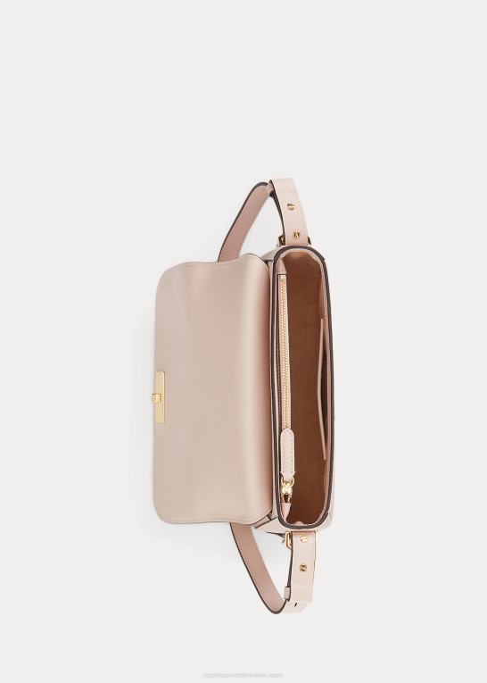 lyserød Kvinder Ralph Lauren lille maddy skuldertaske i læder Z426B5155